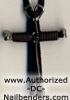 disciples cross necklace black