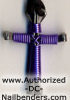disciples cross necklace lavender