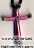 disciples cross necklace light pink