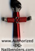 disciples cross necklace red