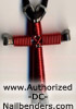 disciples cross necklace red
