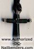 disciples cross necklace teal