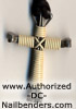 disciples cross necklace white